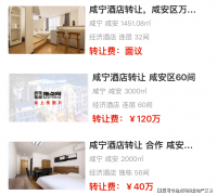 咸宁酒店行业资产流转活